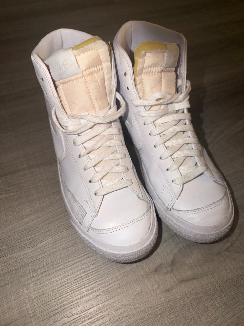 Nike White High-Top Blaze Sneakers